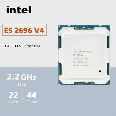 intel 英特尔至强处理器 E5 2696 V4 LGA 2011-3 CPU 2.2GHz 22 核 150W