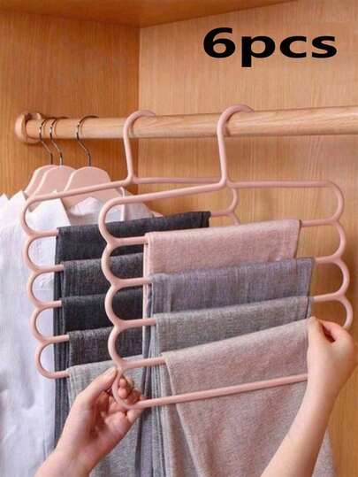 10 Stücke/6 Stücke/5 Stücke/4 Stücke/2 Stücke/1 Stück Kleiderschrank Aufbewahrungsbügel, 5-stufiger Kunststoff Schal Ständer, optional aufgerüstete dickere & haltbarere Version, Hosen Bügel, Schal & Krawatte Organizer Ständer