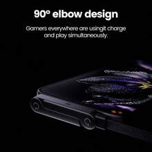 合金金属支架 240W 可折叠编织数据线 | Type-C 转 Type-C，支持 USB PD 快充，240W 输出功率，支持 Type-C 转 Type-C 数据同步充电，纤薄扁平设计，适用于各种设备。适合游戏充电，也可作为可折叠手机支架使用。妇女节礼物之选。 - 黑色 - 查看 6