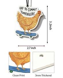 Car Air Freshener Funny Cute Humor 5pcs Raccoon Frog Capybara Car Accessories Automotive Interior Hanging Scents Mirror Decor For Women Teen Girls - FunnyZoo - 查看 4