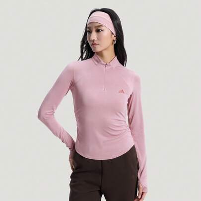 Adidas 女士 SFL LS TEE 长袖针织无领T恤 TKH2641