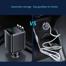 100W 2Type-C Car Charger Fast Charging PD QC3.0 USB C Car Phone Charger Type C Adapter In Car Compatible With Iphone Holiday Gift - one-size - View 5