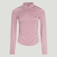 Adidas Women's SFL LS TEE Long Sleeve T-Shirt Knitted Collarless TKH2641 - Pink - View 2