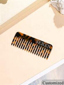 Customized Hair Comb With Gift Box, Bridesmaid Gift, Personalized Acrylic Hair Comb With Letter, Marble Hair Comb, Pocket Hair Comb, Engraved Hair Comb, Personalized Name Hair Comb, Customized Engraved Hair Comb With Text, Bridesmaid Gift, Her Birthday Gift - Multicolor - View 9