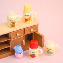 Realistic Cartoon Teapot Miniature Hot Water Bottle, Dollhouse DIY Micro Landscape Kitchen Decor - Cartoon Water Bottle - View 3