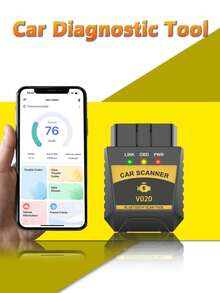 Herramienta de diagnóstico inalámbrica Bluetooth OBD2 compatible con iOS y Android, prueba de rendimiento, Bluetooth 5.4/4.0, lectura y borrado de códigos de falla del vehículo, datos en tiempo real, aplicación dedicada - A - Ver 10