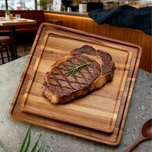 红木带柄砧板，方形餐盘，牛排盘，奶酪面包托盘，水果板，寿司板，日式面包披萨托盘，茶具及茶盘，小型带柄砧板，自助餐及派对食品托盘，节日礼品 - 查看 7