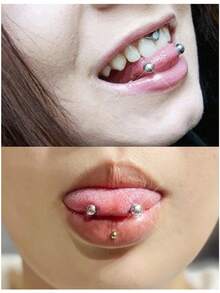 12Pcs 14G Stainless Steel Straight Barbell Tongue & Nipple Rings For Women & Men Length 14MM, 16MM, 18MM Piercing Jewelry - Multicolor - View 3