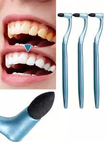 4/2pcs Manual Teeth Stain Remover & Polishing Set - Home Use Plaque Removal, Teeth Whitening, Alternative To Floss, Prevent Halitosis, Remove Tea Stains, No Power Needed, Suitable For Bathroom, Reusable And Washable - Multicolor - View 5