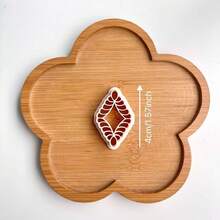 Woven Line Series Soft Clay Jewelry Mold, Bohemian Style Earring Mold, Valentine's Day Spring Polymer Clay Knife, Creative Valentine's Day Jewelry DIY Handmade Earrings 3D Embossing Cutting Tool - Apricot - View 16