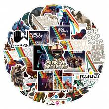 55张弧形贴纸，趣味游戏贴纸，卡通弧形周边贴纸，剪贴簿美学贴纸套装，头盔贴纸，越野摩托车贴纸，乙烯基防水贴纸，适用于水瓶、电脑、笔记本电脑、手机、行李箱、笔记本、冰箱等。 - 彩色 - 查看 9