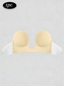 1pc Women's Sexy U-Shaped Backless Self-Adhesive Nipple Cover Bra Lift Enhancer, Full Coverage, Reusable, Suitable For Wedding Photography - Multicolor - View 10