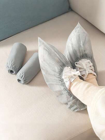 10/50/100pcs Disposable Non-Woven Shoe Covers, Reusable Shoe Protectors, Home Floor Dust-Proof Shoe Covers, Thickened Anti-Slip Shoe Covers For Home, Living Room, Dust-Free Factory, Etc.