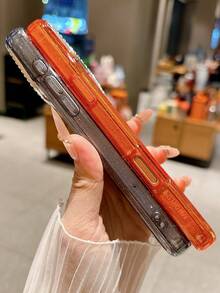 Luxury Glitter Rhinestone Camera Magnetic Wireless Phone Case Compatible With IPhone 17 Pro Max 17 Pro 17 16 Pro Max 16 Pro 16 15 Pro Max 15 Pro Max 15 Pro 15 14 Pro Max 14 Pro 14 13 Pro Max 13 Pro 13 Magnetic Shockproof Back Cover - Orange - View 6