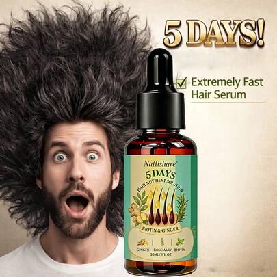 5天密集修护护发油，保湿强韧，适合干枯受损发质，天然成分，温和不油腻，从发根到发梢深层滋润，令秀发清爽，适合所有发质，是冬季护理/节日送礼的理想之选。