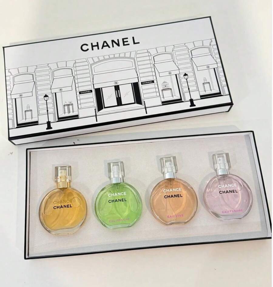 Chance Eau De Parfum Collection (4x30ml) – Women Perfume Gift Set - Birthday, Valentine's Day, Anniversary, Holiday, Wedding Gift Set - Hoa - Xem 1