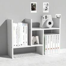 Large Wooden Expandable Desktop Organizer Wood Desktop Bookshelf Desktop Organizer Office Storage Rack Wood Display Shelf - Free Style Display True Natural Stand Shelf Rack Assemble,Bookcase, Cosmetic Organizer, Display Shelf - 查看 10