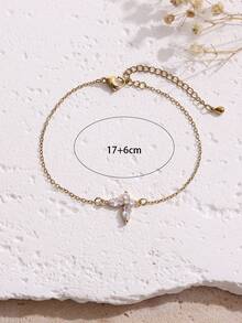 1pc Vintage Geometric Design Women Bracelet, Suitable For Daily, Vacation, Party Wear - Bracelet - View 5