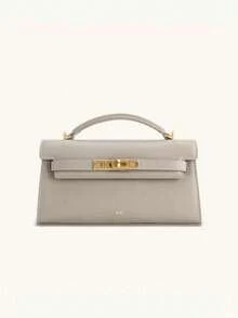 New Crocodile Embossed Handbag, Luxury Inspired Top Handle Bag With Gold-Tone Hardware, Versatile PU Leather Wallet For Women's Daily And Formal Occasions - Multicolor - View 12