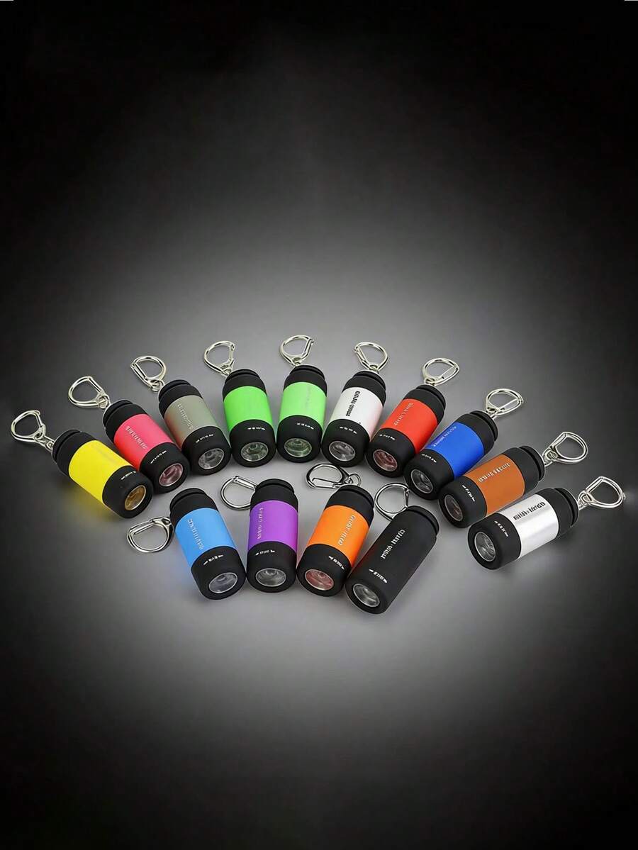 Đèn pin cầm tay sạc USB, khóa đồng, đèn pin mini, đèn cắm trại, đồ dùng ngoài trời, đèn pin nhỏ bằng hợp kim đồng LED sáng, đèn pin mini bỏ túi dễ thương, móc khóa, đèn pin nhỏ bằng nhựa đa chức năng, chống nước, quà tặng, đèn chiếu sáng ban đêm ngoài trời