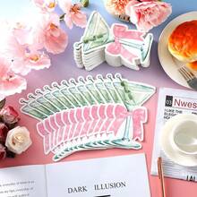 20/40/60pcs Martini Glass Shaped Pink Bow Paper Napkins, Suitable For Wedding, Party, Birthday Decoration, Drink Napkins For Wedding, Party, Bachelor Party And Other Events - View 3