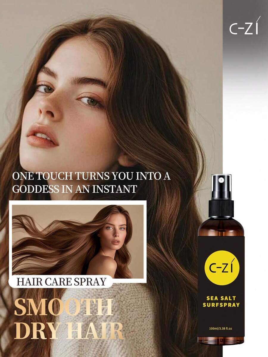 C-ZI 海盐护发喷雾，100毫升/3.38液盎司，改善干枯发质，软化滋养发丝，增强秀发光泽。 - 100ml - 查看 1