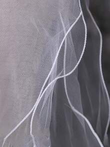 1 Peça Acessório de Vestido de Noiva Estilo Princesa, Clipe de Cabelo Decorativo com Laço Duplo Feito à Mão, Acessório de Véu de Casamento - Multicolorido - Visão 10