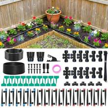 Quality Goods00FT Drip Irrigation System For Garden 2026 Upgraded DIY Automatic Plant Watering Kit With Push-Fit Connectors 30 Water-Saving Adjustable Drip Emitters For Yard Lawn And Greenhouse - 如圖 - 查看 1