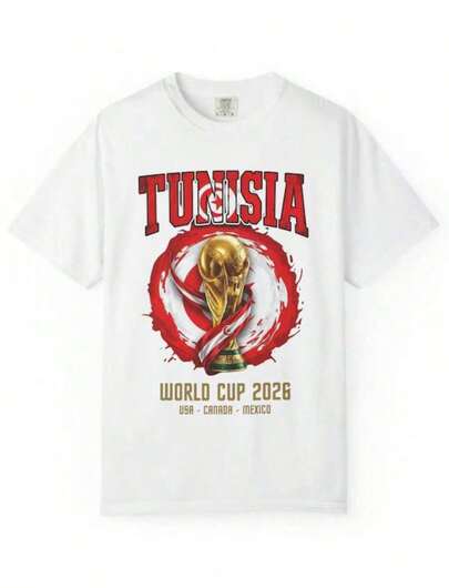 Tunisia World Cup 2026 T Shirt Colors, Soccer Fan Tee, Football Shirt Unisex Gift For Couples
