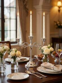 1 件/套金属烛台，欧式宫廷风格，适用于客厅咖啡桌摆设、餐桌日常装饰、玄关边桌点缀、卧室梳妆台装饰、书房氛围布置、书架装饰、壁炉架装饰、飘窗布置、阳台休闲桌、家庭酒吧装饰、欧式宫廷家居布置、豪华别墅客厅装饰、法式城堡装饰、英式庄园风格、小公寓优雅升级、出租公寓复古风格。 - 多款式 - 查看 12