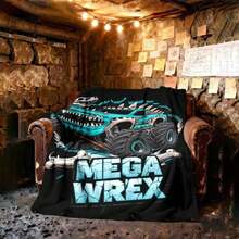 1PC 3D Monster Jam Monster Truck Cartoon Blanket, Edgy Gift For Motorsports Fans, Themed Man Cave Decor, Retro Sci-Fi Party Accent & Race Day Souvenir,Soft Throw Blanket For Home Bedroom Bed Sofa Picnic Travel Office Cover Blanket, Multiple Sizes 50x60 To 60x80 Inches - Nhiều màu 25 - Xem 2