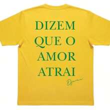 Djavan Brazil 2026 World Cup MPB T-Shirt They Say Love Attracts Fast Shipping - Yellow - View 4