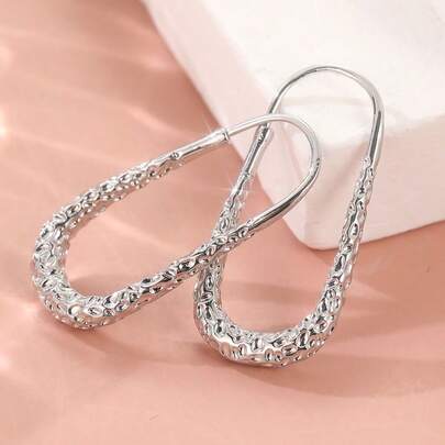 Pendientes de aro geométricos minimalistas, pendientes vintage clásicos para mujeres, joyería para uso diario casual y de fiesta, exquisito regalo para vacaciones