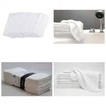 White 18-Pack Washcloths Bulk Set For Bath Spa And Face - 1 - View 1