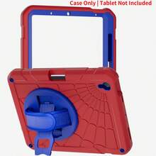 1pc Shockproof And Impact-Resistant Case For 7th/8th/9th/10th Generation Case Mini 6 Mini 7 8.3 Inch Galaxy Tab A8 10.5 Air2 Pro 5th 6th 9.7 Inch, (A16) 11 Inch 11th Generation 2025 11 Inch (A16)Heavy Duty Shockproof Protective Case With Stand, Hand/Shoulder Strap And Pen Holder, Red+Blue - Red and Blue - View 11