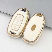 适用于现代汽车的TPU钥匙遥控器保护套，适用于Santa Fe、I30、IX35、Encino、KONA、Solaris、Sonata、Azera、Grandeur、Elantra、Accent等车型，可保护无钥匙进入遥控器。 - 單包 - 查看 3