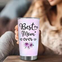 Mom Tumbler - Mother's Day Cup For Mom, Mama, Mommy - Mothers Cup - Birthday Gift For Women - Christmas, Valentine, Birthday Present For Mommy, Gigi, Mama, Women, Grandma, 20oz Stainless Steel Tumbler With Black Lid, Straw Drinkware, Brush - CH-VAR-03 - 查看 5