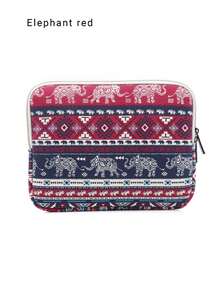 1pc LISEN Red Pattern Tablet Sleeve Bag For 9.7", 10", 11" Tablets - View 1