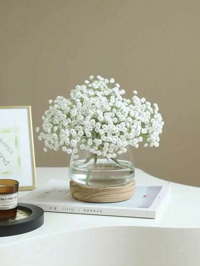 3PCS Artificial Gypsophila Flowers, Simulation PE Gypsophila Bouquet, Fake Mini Dried Flowers, For Wedding Birthday Bridal Shower Decor, Fall Halloween Thanksgiving Xmas Decor, Home Room Table Cafe Decor, Photo Props