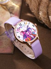 梦幻动漫主题奢华女童腕表，理想的礼物之选 - 彩色 - 查看 6