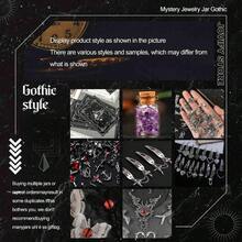 Mysterious Jewelry, Women's Gothic Jewelry Set Random Accessories (Gothic Witch Punk Necklace, Earrings, Rings, Bracelets/Bracelets), Unique Halloween Mysteries Or Birthday Gifts - 隨機的 - 查看 7
