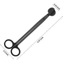 Polished Stainless Steel Candle Wick Trimmer Scissors Deep Reach Cutter For Clean Burn Prevents Soot - 1 - 查看 3