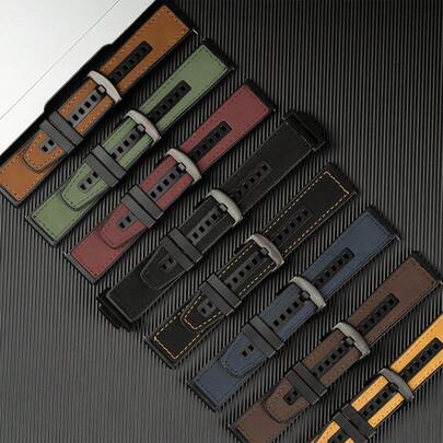 Leather Strap Compatible With Casioak GA2100 DW5600 5000 5030 Gear Band Vintage Bracelet For GA-110/100/120 Fashion Wristband Accessories