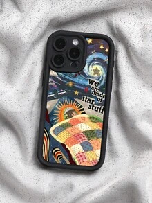 Brighten Up Your Phone With A Good Dream Wonder Night Pattern Simple Thickened Anti-Fall Phone Case Compatible With IPhone 13/11/17/17pro/16/14/15/15pro/15 Plus/15 Promax/7plus/8plus/X/Xs Max/Xr/11pro/12pro/13pro/14pro/12mini/13mini/11promax/12promax/13promax/14promax/14plus/17pro Max/17Air/6/6s Plus/7/8/16Pro/16plus/16promax/Se2/17promax&Compatible With Samsung Galaxy/A54/A14/A12/A13/A15/A32/A33/A24/A52S/S20/S21/S22/S23/S24/S23Plus/S24ultra/S25/A15/A33/A23 - Multicolor - View 1