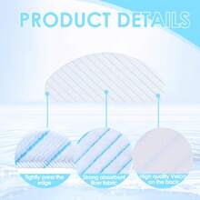 5/10/20pcs Premium Disposable Mop Pads Compatible With Deebot Ozmo Robotic Vacuum Cleaner T9, T9+, T8, T8+, T8 AIVI, N8, N8 Pro, N8 Pro+ Series, Robot Vacuum Accessories - View 3