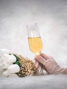 1pc Personalized Champagne Flute - Durable Glass - Customizable Bows And Name, Beautifully Engraved Champagne Glass, Wedding Wine Glass,Bridesmaid Gift, Bridal Anniversary - Luxury Collectible, High-Quality Reusable Hand-Wash Glassware, Romantic Couples Gift, Suitable For Valentine's Day Gift - Wine Glass 2 - View 10