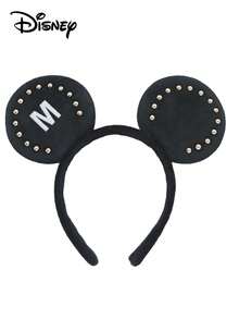 Disney 1个迪士尼米奇耳朵发箍，配有闪亮的米妮耳朵蝴蝶结，适合城堡装扮、节日派对服装、圣诞礼物 - 彩色 - 查看 7