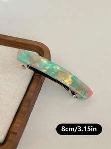 6pcs/4pcs/3pcs/1pc Small Acetate 7cm Hair Clips, Spring Clamps For Women Ponytail, Barrettes - Multicolor - View 10