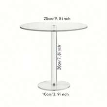 Transparent Acrylic Round Cake Stand, Transparent Cupcake Stand, Dessert Cupcake, Pastry Candy Display Rack, Suitable For Dessert Table, Birthday Party, Wedding Event - View 8