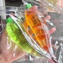 新款麦芽糖蔬菜挤压玩具，慢回弹胡萝卜减压小工具 - 彩色 - 查看 1